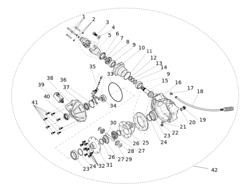 Редуктор передній та задній AT6L