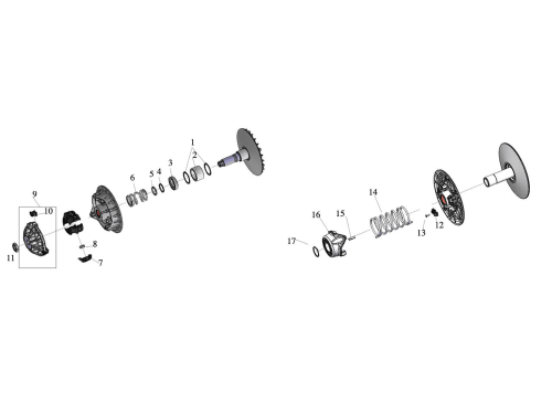 Зношувані деталі CVT, 61 CVT